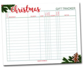 thumbnail of christmas gift tracker form to download